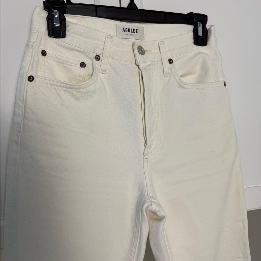 Agolde white jeans